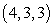 <strong>Which of the following three ordered triples are of the given form below. Triple I : Triple II : Triple III : </strong> A) Only triple I and II are in the given form. B) None of the triples are in the given form. C) Only triple I and III are in the given form. D) Only triple III is in the given form. E) Only triple II is in the given form.