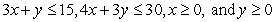 Maximize the object function   subject to the constraints  