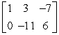 <strong>Fill in the blank using elementary row operations to form a row-equivalent matrix. </strong> A) B) C) D) E)