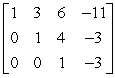 <strong>Use elementary row operations to write the matrix below in row echelon form. </strong> A) B) C) D) E)