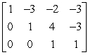 <strong>Use elementary row operations to write the matrix below in row echelon form. </strong> A) B) C) D) E)