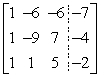 <strong>Write the augmented matrix for the system of linear equations. </strong> A) B) C) D) E)