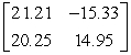 <strong>Use the matrix capabilities of a graphing utility to evaluate the expression. </strong> A) B) C) D) E) not possible