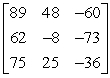 <strong>Use the matrix capabilities of a graphing utility to find AB, if possible. </strong> A) B) C) D) E) not possible