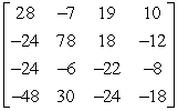 <strong>Use the matrix capabilities of a graphing utility to find AB, if possible. </strong> A) B) C) D) E) not possible