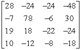 <strong>Use the matrix capabilities of a graphing utility to find AB, if possible. </strong> A) B) C) D) E) not possible