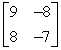 <strong>Find A<sup>2</sup>.(Note: A<sup>2</sup> = AA.) </strong> A) B) C) D) E) not possible