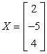 <strong>Write the system of linear equations as a matrix equation and then use Gauss-Jordan elimination on the augmented matrix to solve for the the matrix </strong> A) B) C) D) E)