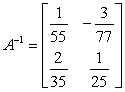 <strong>Given matrix Find the inverse matrix.</strong> A) B) C) D) E)