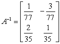 <strong>Given matrix Find the inverse matrix.</strong> A) B) C) D) E)