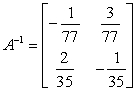 <strong>Given matrix Find the inverse matrix.</strong> A) B) C) D) E)