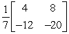 <strong>Find the inverse of the matrix </strong> A) B) C) D) E)