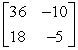 <strong>Find the inverse of the matrix (if it exists).</strong> A) B) C) D) E) does not exist