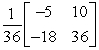 <strong>Find the inverse of the matrix (if it exists).</strong> A) B) C) D) E) does not exist