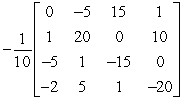 <strong>Use the matrix capabilities of a graphing utility to find the inverse of the matrix (if it exists).</strong> A) B) C) D) E) does not exist
