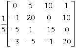 <strong>Use the matrix capabilities of a graphing utility to find the inverse of the matrix (if it exists).</strong> A) B) C) D) E) does not exist