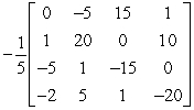 <strong>Use the matrix capabilities of a graphing utility to find the inverse of the matrix (if it exists).</strong> A) B) C) D) E) does not exist