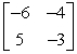 <strong>Find the inverse of the matrix below, if it exists. </strong> A) B) C) D) E) The inverse of the matrix does not exist.