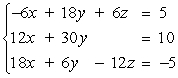 <strong>Solve the system of linear equations using an inverse matrix.</strong> A) B) C) D) E)