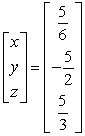 <strong>Solve the system of linear equations using an inverse matrix.</strong> A) B) C) D) E)