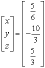 <strong>Use the matrix capabilities of a graphing utility to solve the following system of linear equations: </strong> A) B) C) D) E)