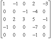 <strong>Use the matrix capabilities of a graphing utility to find the determinant of the matrix </strong> A) B) C) D) E)