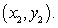 The determinant is the equation of a line through the points and Use this formula to find the equation of the line passing through the points and