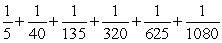 <strong>Write the given series in summation notation. </strong> A) B) C) D) E)
