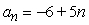 <strong>Find a formula for a<sub>n</sub> for the arithmetic sequence. </strong> A) B) C) D) E)