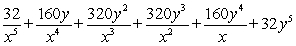<strong>Use the Binomial Theorem to expand the expression.Simplify your answer. </strong> A) B) C) D) E)