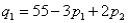A company manufactures two products.If it charges price for product ,it can sell units of product ,where and .It costs the company $20 to produce a unit of product 1 and $65 to produce a unit of product 2.How many units of each product should the company produce,and what prices should it charge,to maximize its profit?