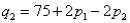 A company manufactures two products.If it charges price for product ,it can sell units of product ,where and .It costs the company $20 to produce a unit of product 1 and $65 to produce a unit of product 2.How many units of each product should the company produce,and what prices should it charge,to maximize its profit?