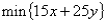 If the objective function has the equation ,then the y-intercept of the objective function line is 40: