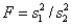 The test statistic employed to test is ,which is F distributed with degrees of freedom.