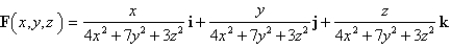 Find the divergence of the vector field.