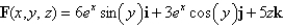 Find the curl of the vector field.