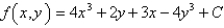 <strong>Determine whether F is conservative.If so,find a function f such that . </strong> A) B) C) D) not conservative