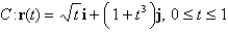 Find a function f such that ,and use it to evaluate along the given curve C.