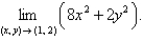 <strong>Find the limit </strong> A) 34 B) 16 C) 80 D) 260