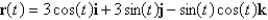 <strong>Find a vector function that represents the curve of intersection of the two surfaces: The circular cylinder and the parabolic cylinder .</strong> A) B) C) D) E)