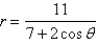 <strong>Write a polar equation in r and \theta of an ellipse with the focus at the origin,with the eccentricity and directrix .</strong> A) B) C) D) E)