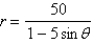 <strong>Write a polar equation in r and of a hyperbola with the focus at the origin,with the eccentricity and directrix .</strong> A) B) C) D) E)