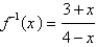 <strong>Find a formula for the inverse of the function. </strong> A) B) C) D) E)