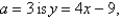 If an equation of the tangent line to the curve at the point where