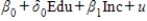 <strong>The following simple model is used to determine the annual savings of an individual on the basis of his annual income and education. Savings = The variable 'Edu' takes a value of 1 if the person is educated and the variable 'Inc' measures the income of the individual. Refer to the model above. The inclusion of another binary variable in this model that takes a value of 1 if a person is uneducated, will give rise to the problem of _____.</strong> A)omitted variable bias B)self-selection C) dummy variable trap D) heteroskedastcity