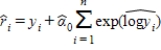 <strong>If we use to estimate , then the residual for predicting yi is:</strong> A) B) C) D) 