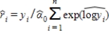 <strong>If we use to estimate , then the residual for predicting yi is:</strong> A) B) C) D) 