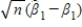 <strong>The Cauchy-Schwartz inequality implies that the asymptotic variance of is:</strong> A)greater than . B)less than or equal to . C) equal to . D) less than .