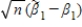 <strong>The Cauchy-Schwartz inequality implies that the asymptotic variance of is:</strong> A)greater than . B)less than or equal to . C) equal to . D) less than .