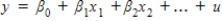 In the multiple regression model , if x<sub>1</sub> is correlated with u but the other independent variables are uncorrelated with u, then all of the OLS estimators are generally consistent.